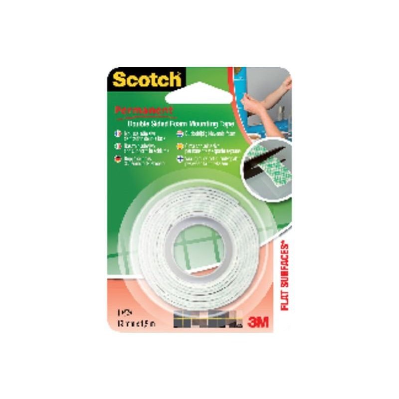 CINTA MONTAJE DOBLE CARA SCOTCH 19MMX1.5M.