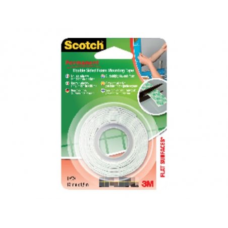 CINTA MONTAJE DOBLE CARA SCOTCH 19MMX1.5M.