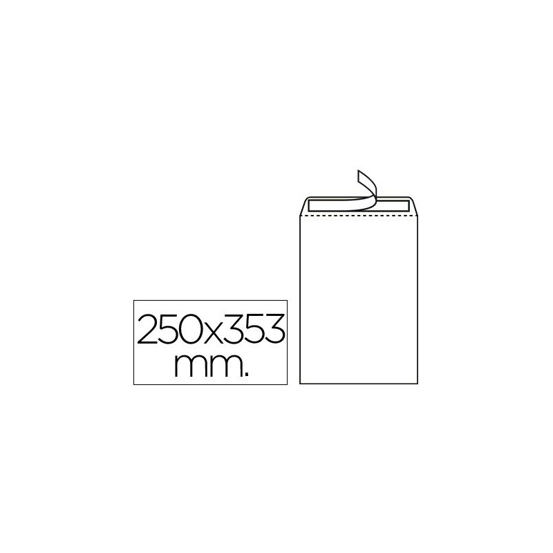 BOLSA BLANCA AUTOSAM 250X353MM C/250