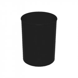 CUBILETE DE PLASTICO FAIBO OPACO NEGRO