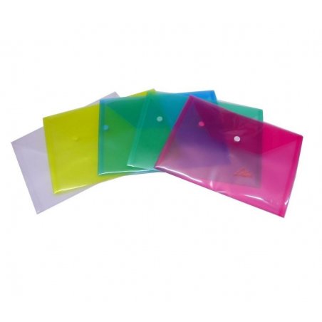 SOBRE BROCHE PLASTICO ARTES 4º COLORES P/12