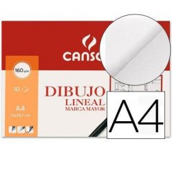 PAPEL DIBUJO CANSON M. MAYOR A4 MINIPACK 10 H.