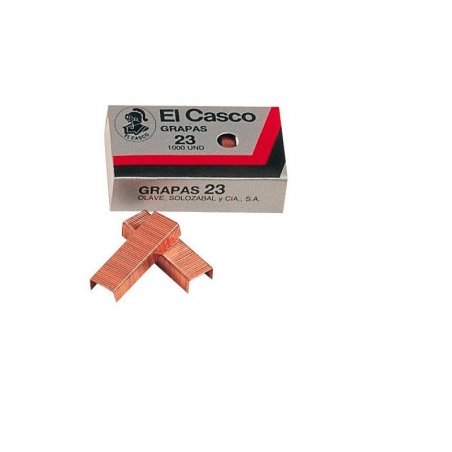 GRAPAS EL CASCO 23/6 COBREADAS C/1000