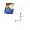 ETIQUETA ADHESIVA BLANCA APLI 210X297MM. C/100