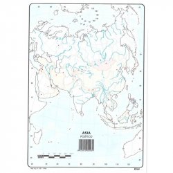 MAPA MUDO COLOR ASIA POLITICO