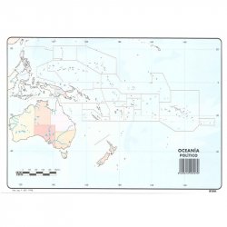 MAPA MUDO COLOR OCENIA...