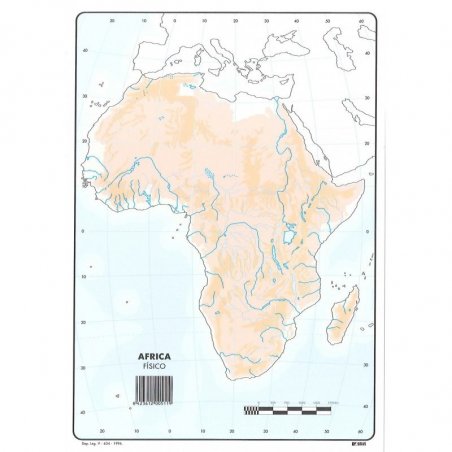 MAPA MUDO COLOR AFRICA FISICO