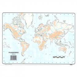 MAPA MUDO COLOR PLANISFERIO...