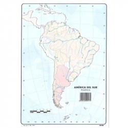 MAPA MUDO COLOR AMERICA SUR...