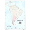 MAPA MUDO COLOR AMERICA SUR POLITICO