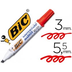 ROTULADOR BIC VELLEDA ECOLUTIONS P. BISELADA ROJO