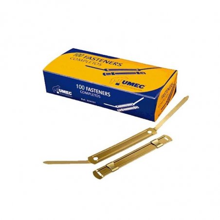 FASTENER METALICO DORADO UMEC C/100