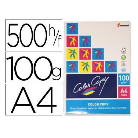 PAPEL COLOR COPY A4 250GR . P/125H.
