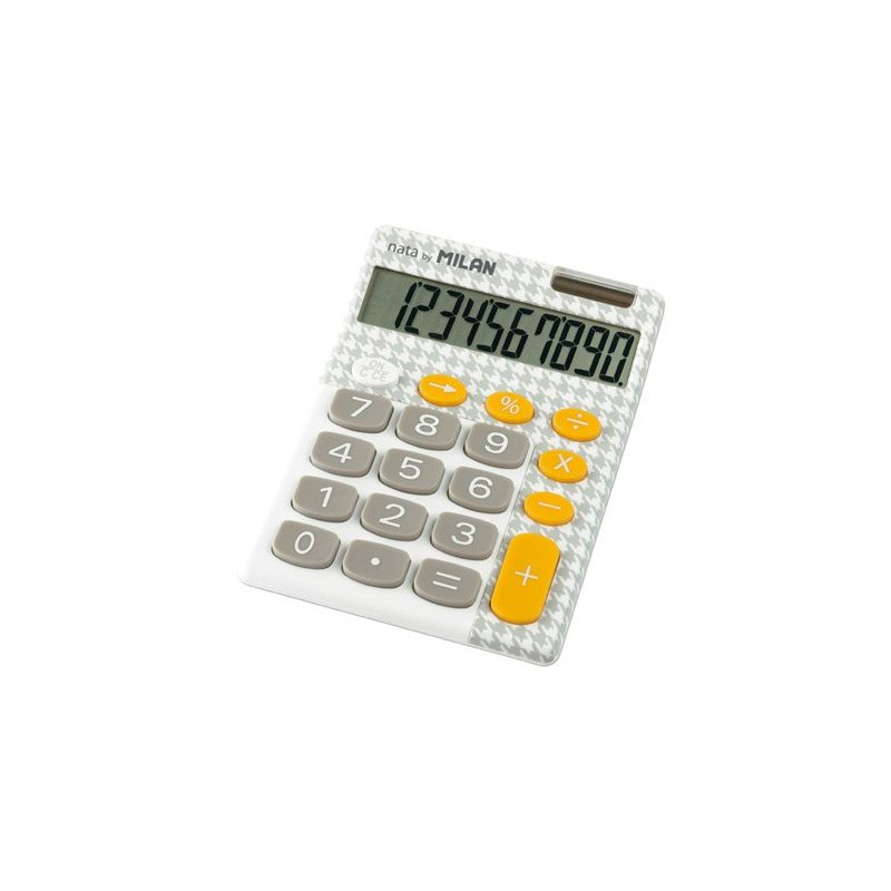 CALCULADORA MILAN SOBREMESA 10 DIG. GRIS
