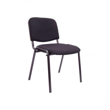 SILLA CONFIDENTE TAPIZADO NEGRO 