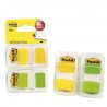 BANDERITAS POST-IT INDEX AMARILLO-VERDE NE  2X20HO