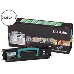 LEXMARK TONER E250A11E NEGRO