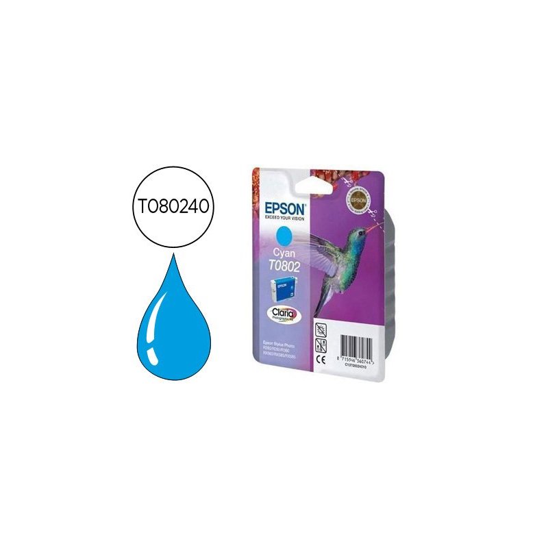 EPSON CARTUCHO T080240 CYAN
