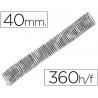 ESPIRAL METALICO NEGRO YOSAN 5:1 40MM C/25