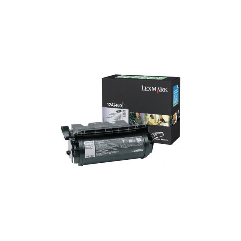 LEXMARK TONER 12A7460 NEGRO