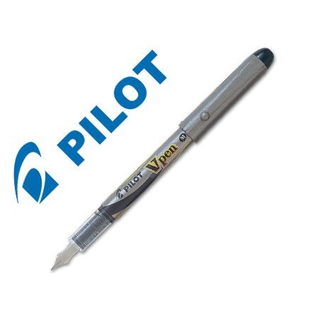 PLUMA DESECHABLE PILOT VPEN SILVER NEGRO