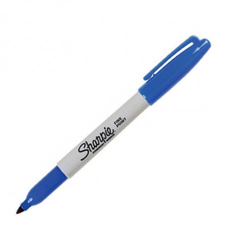 MARCADOR PERMANENTE SHARPIE AZUL FINO
