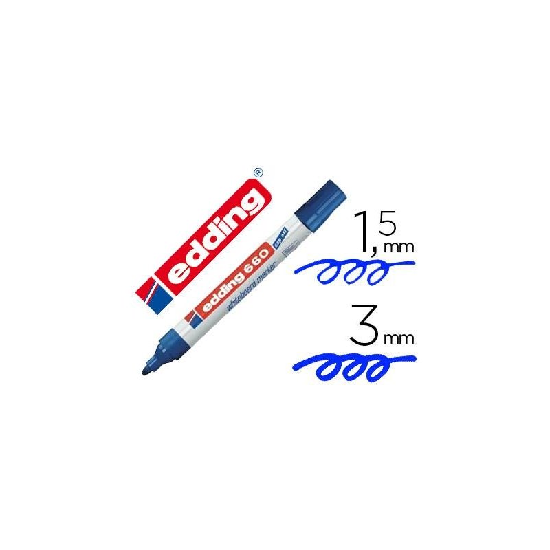 MARCADOR EDDING 660 AZUL