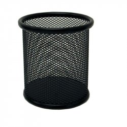 CUBILETE METALICO BISMARK REJILLA NEGRO