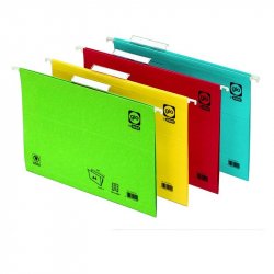 CARPETA COLGANTE CARTULINA COLOR AMARILLO C/25