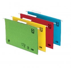 CARPETA COLGANTE CARTULINA COLOR VERDE C/25