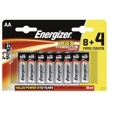 PILA ALCALINA ENERGIZER AA B/8+4
