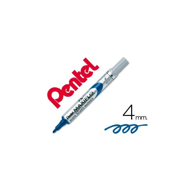 MARCADOR PIZARRA BLANCA PENTEL MAXIFLO AZUL