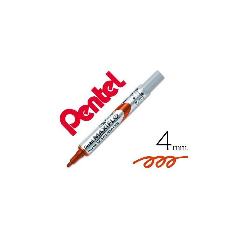 MARCADOR PIZARRA BLANCA PENTEL MAXIFLO ROJO
