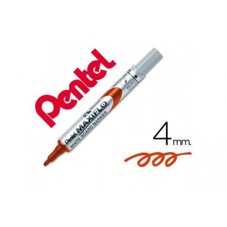 MARCADOR PIZARRA BLANCA PENTEL MAXIFLO ROJO