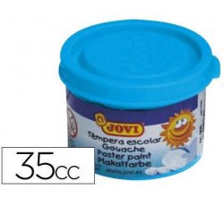 TEMPERA ESCOLAR JOVI 35CC. AZUL CYAN