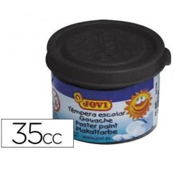 TEMPERA ESCOLAR JOVI 35CC. NEGRO