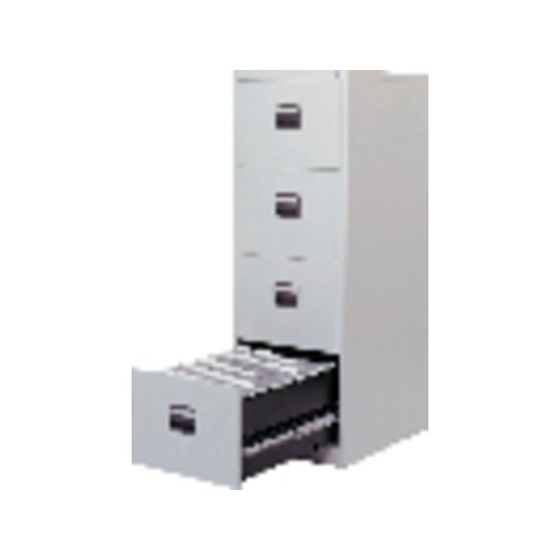 ARCHIVADOR METALICO 4 CAJONES BISLEY COLOR GRIS