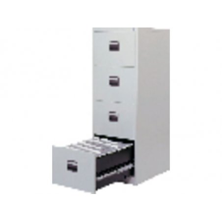 ARCHIVADOR METALICO 4 CAJONES BISLEY COLOR GRIS