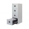 ARCHIVADOR METALICO 4 CAJONES BISLEY COLOR GRIS