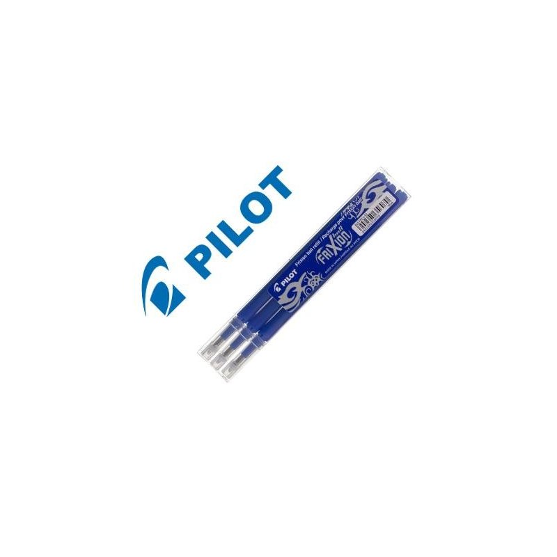 RECAMBIO PILOT FRIXION BALL Y CLICKER AZUL C/3