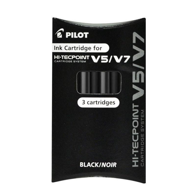 RECAMBIO ROLLER PILOT V-5/V7 P/3 NEGRO