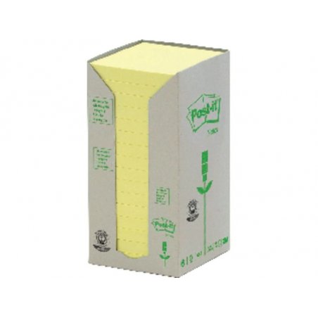 BLOC NOTAS POST-IT RECICLADAS 76X76MM P/6