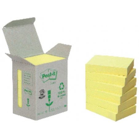 BLOC NOTAS POST-IT RECICLADAS 38X51MM P/6