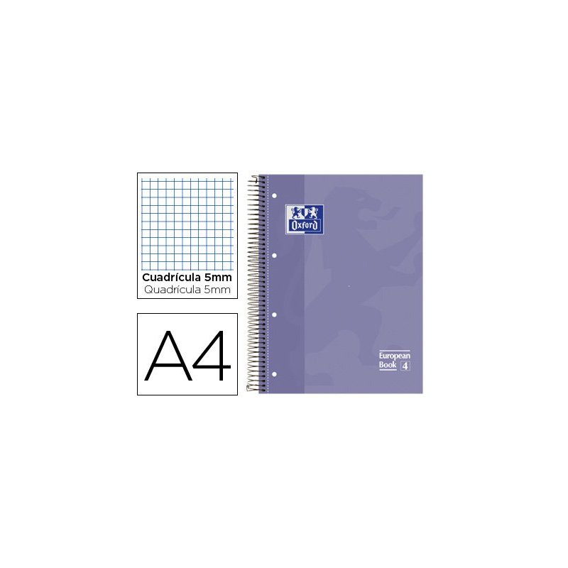 BLOC ESPIRAL OXFORD MICROP. FOLIO 5X5MM.