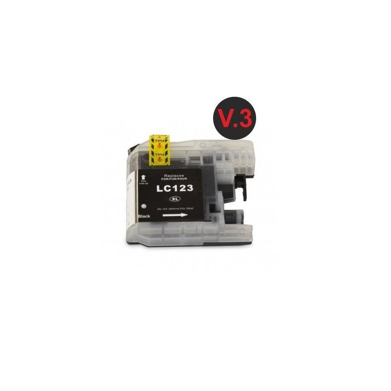 CARTUCHO RECICLADO BROTHER LC123 NEGRO