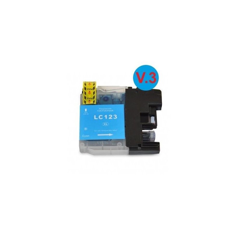 CARTUCHO RECICLADO BROTHER LC123 CYAN