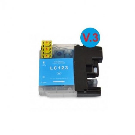 CARTUCHO RECICLADO BROTHER LC123 CYAN