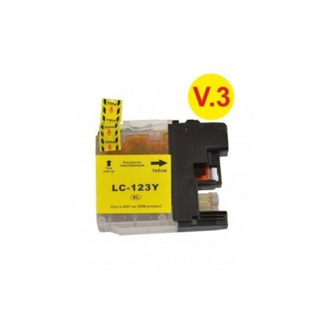CARTUCHO RECICLADO BROTHER LC123 AMARILLO