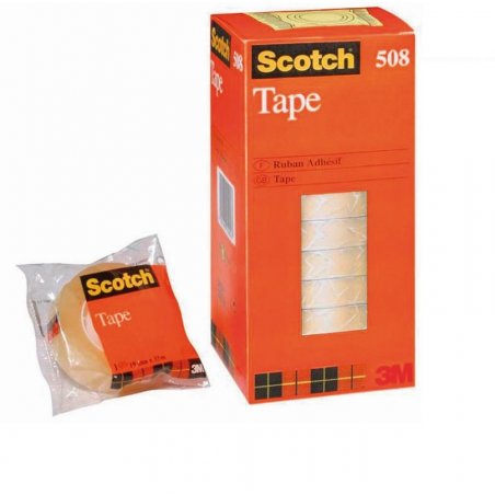 CINTA ADHESIVA SCOTCH 508 19MMX33M. BOLSA INDIVIDU