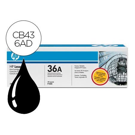 HP TONER LASER CB436AD NEGRO